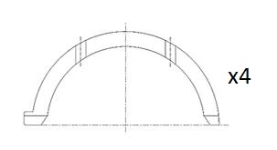Thrust Washer, crankshaft